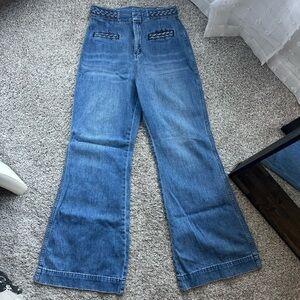 Free people wide leg jeans